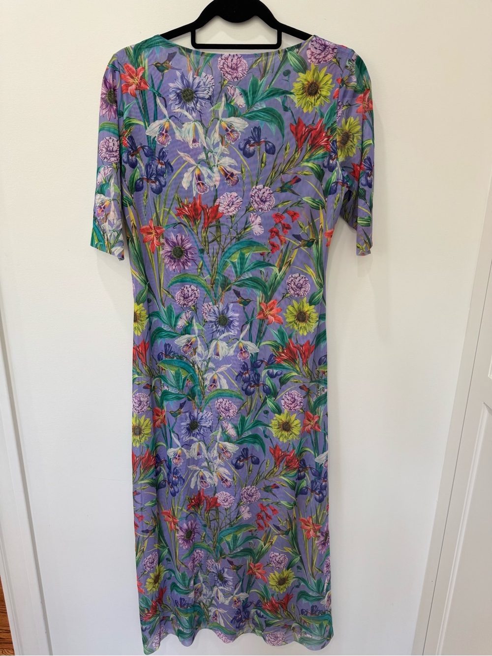 NWT Johnny Was Daphne Floral Mesh Midi-Dress size L - Picture 3 of 9